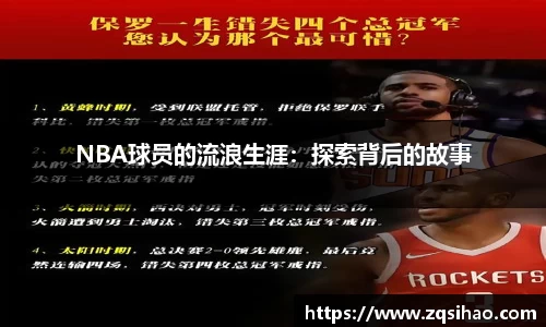 NBA球员的流浪生涯：探索背后的故事